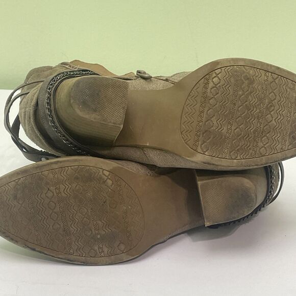 Jelly Pop Nita Sand Distress Boots Sz 8 - Picture 4 of 4